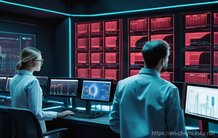 화학공학 업무 프로세스 개선 - **Prompt:** A futuristic, well-lit chemical plant control room. A diverse team of engineers (male an...