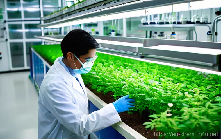 화학공학 업무 프로세스 개선 - **Prompt:** A futuristic, well-lit chemical plant control room. A diverse team of engineers (male an...